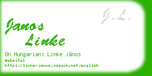 janos linke business card